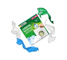 Антибактериальные салфетки-магниты для микс-стирки PATERRA 2 в 1, 30 шт в упаковке 402-897 