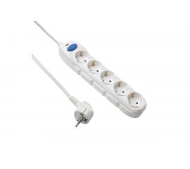 Сетевой удлинитель с выключателем, с заземлением и с защитой от детей 3 м Electraline 62052 