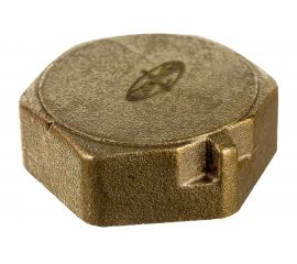 Заглушка LEXLINE 1 вн., латунь, с контрольным отверстием 25 Украина 512221 