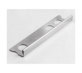 Профиль для плитки ЛУКА из нержавеющей стали 10 мм, 2.7 м, полированный УТ000042844 