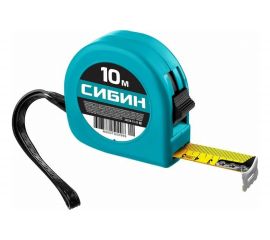 Рулетка в пластиковом корпусе СИБИН МЕТКА 10м 25мм 34020-10-25_z01 