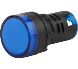 Лампа ЭРА AD22DS(LED)матрица d22мм, синий, 24В, AC/DC, 10/1000/12000 Б0045613 