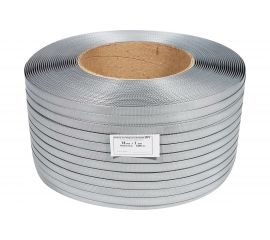 Лента Кордленд ПП, 15х1 мм х 1,2 км, 270 кгс, серый, М/ПА PP-00683 