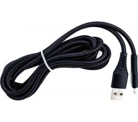 Кабель SKYWAY USB - microUSB 3.0А 2м Черный в пакете zip S09602006 