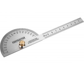 Транспортир с линейкой DEKO из нержавеющей стали 198мм DKM198041-0221 