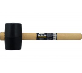 Киянка ULTIMA деревянная рукоятка, 340 г, черная резина, 121041 