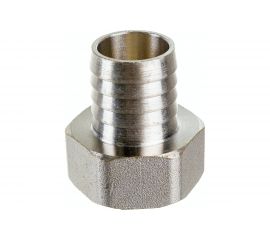 Штуцер (внутренняя резьба 1"" - елочка 25 мм; латунь никелированная) SANTRADE 1443 