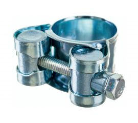 Силовой хомут Nord-Yada Д: 20-22 мм, Ш: 18 мм, Т: 0,6 мм, болт: М5х40, оцинкованная сталь 905983 