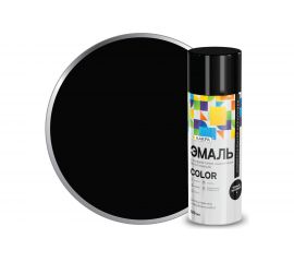 Аэрозольная эмаль ЛАКРА Color универсальная, черный, матовый 4 Лк-00012447 