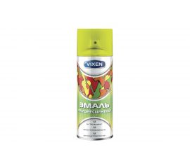 Флуоресцентная эмаль Vixen желтый флуоресцентный, аэрозоль 520 мл VX-54004 