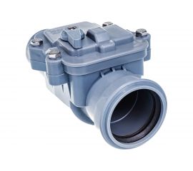 Обратный канализационный клапан RTP 50 мм, серый 11338 