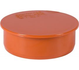 Заглушка наружной канализации Ostendorf ПВХ, 125 мм 221620 