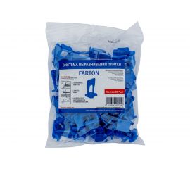Система выравнивания плитки Клипса КФ 80 шт, 1 мм Farton 100004 