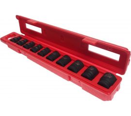 Набор головок 6-гранных для поврежденных болтов и гаек (8-24 мм; 1/2""; 10 шт.) JTC-7865 