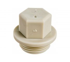 Заглушка пробка RTP PN25 с резьбой 3/4, серая 10916 