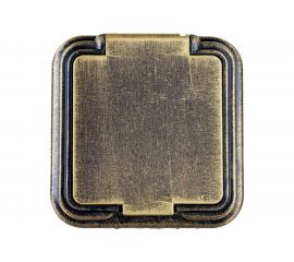 1-местная розетка SVET RA 16-201-Черная Бронза открытой установки без заземления IP44 EV0311-0036 