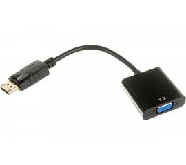 Переходник Cablexpert DisplayPort - VGA, 20M/15F, кабель 15см, пакет A-DPM-VGAF-02 
