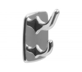 Самоклеящийся крючок Amig пластик, покр. хром 2шт. в дисп. 17451 