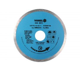 Диск алмазный сплошной (115х22 мм) VOREL 8731 