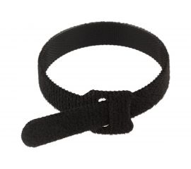 Многоразовый хомут–липучка REXANT 230х13 мм, черный упак. 12 шт. 07-7216 