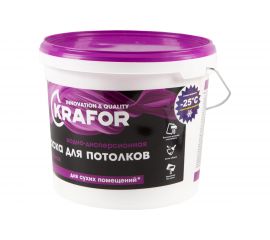 Краска для потолков KRAFOR супербелая 6,5 кг 26949 