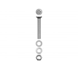 Винт ЗУБР DIN965 в комплекте с гайкой ЗУБР DIN934 20 шт 303456-04-025 