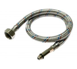 Подводка для смесителей СТМ сталь 1/2xM10x120 см., длинный штуцер CWFLS120 