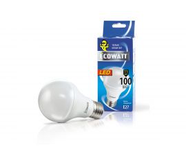 Светодиодная лампа ECOWATT A60, 230В, 11(100)W, 4000K, E27, холодный белый свет, груша 4606400615095 