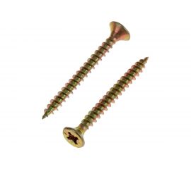 Универсальный саморез Tech-Krep 40х4,0 мм 200 шт желтый, коробка с окном 102245 