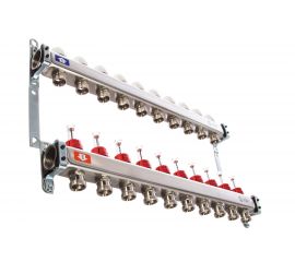 Коллектор из нержавеющей стали с расходомерами STOUT 10 выходов SMS 0917 000010 