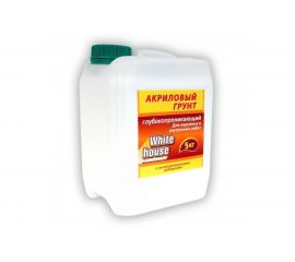 Акриловая грунтовка White House для наружных и внутренних работ 5 кг 15562 