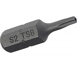 Вставка 5-гранная TORX с отверстием (TS8Hх25 мм; 1/4") JTC 1192508 