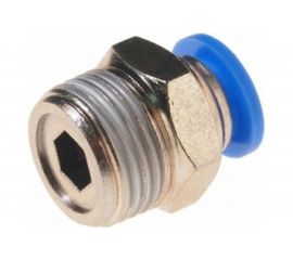 Фитинг для пластиковых трубок (8 мм; 3/8М) ROCKFORCE RF-SPC08-03 