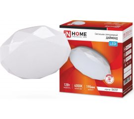 Светодиодный светильник IN HOME серии DECO, 12Вт, 230В, 4000К, 780лм, 190мм, ДАЙМОНД 4690612033594 