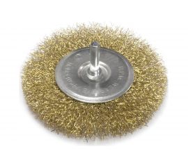 Щетка для дрели плоская (50 мм, латунированная проволока) Калибр 00000041850 