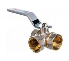 Шаровой кран для воды СТМ СТАНДАРТ 3/4"", трехходовой, тип L, рычаг CW3FL034 