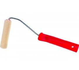 Мини-валик Зубр "ЭКСПЕРТ" "ВЕЛЮР", 100% шерсть, ворс 4мм, ручка 6мм, d=15/100мм 03536-10 