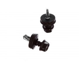 Саморезы для крепления кровель. матер. к метал. конструкциям Зубр цвет RAL 8017 "шокол.-коричн.", оцинк., 5,5x19 мм, 500 штук 4-300315-55-019-8017 