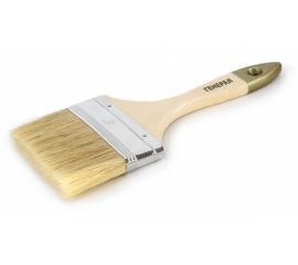 Плоская кисть ZOLDER Армейская Генерал 100 х 14 мм, натуральная щетина, деревянная ручка 126060а 