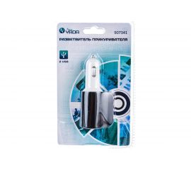 Разветвитель прикуривателя Nord-Yada 1 гнездо, 2USB 907341 