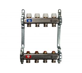 Коллектор из нержавеющей стали без расходомеров STOUT 4 выхода SMS 0922 000004 