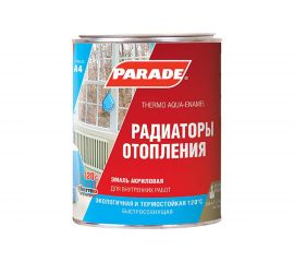 Эмаль акриловая термо белая полуматовая PARADE А4 Радиаторы отопления 0,9 л Россия 90003187636 