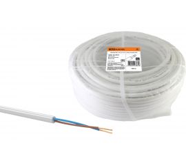 Провод TDM ПВС 2х0,75 ГОСТ 100м, белый SQ0118-0033 