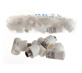 Комбинированный тройник PRO AQUA PP-R НР белый 20 мм 1/2" PA25008Pb 