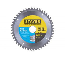 Диск пильный по алюминию STAYER Multi Material 210х32/30 мм, 48Т 3685-210-32-48 