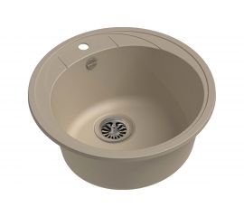 Кварцевая мойка EWIGSTEIN Elegant R45 1 чаша, D-484 мм E-R45 крем 