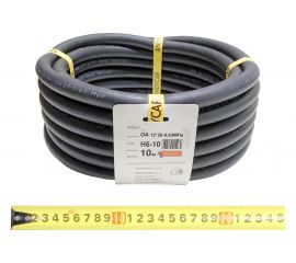 Шланг резиновый 3-х слойный маслобензостойкий ГОСТ 10362-2017 (12х20 мм; 6.3 атм.; бухта 10 м) Andycar H6-10 