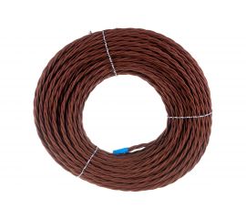 Ретро провод TDM ""Эко"" 3х2,5 витой ГОСТ коричневый 50м SQ2801-0124 