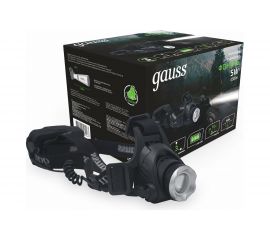 Налобный фонарь Gauss модель GFL407 5W 450lm Li-ion 2400mAh LED 1/12/48 GF407 