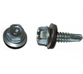 Кровельный саморез Kenner цинк, с шайбой EPDM, PT-3, 4,8x35, фасовка 250 шт. ск4835ф 